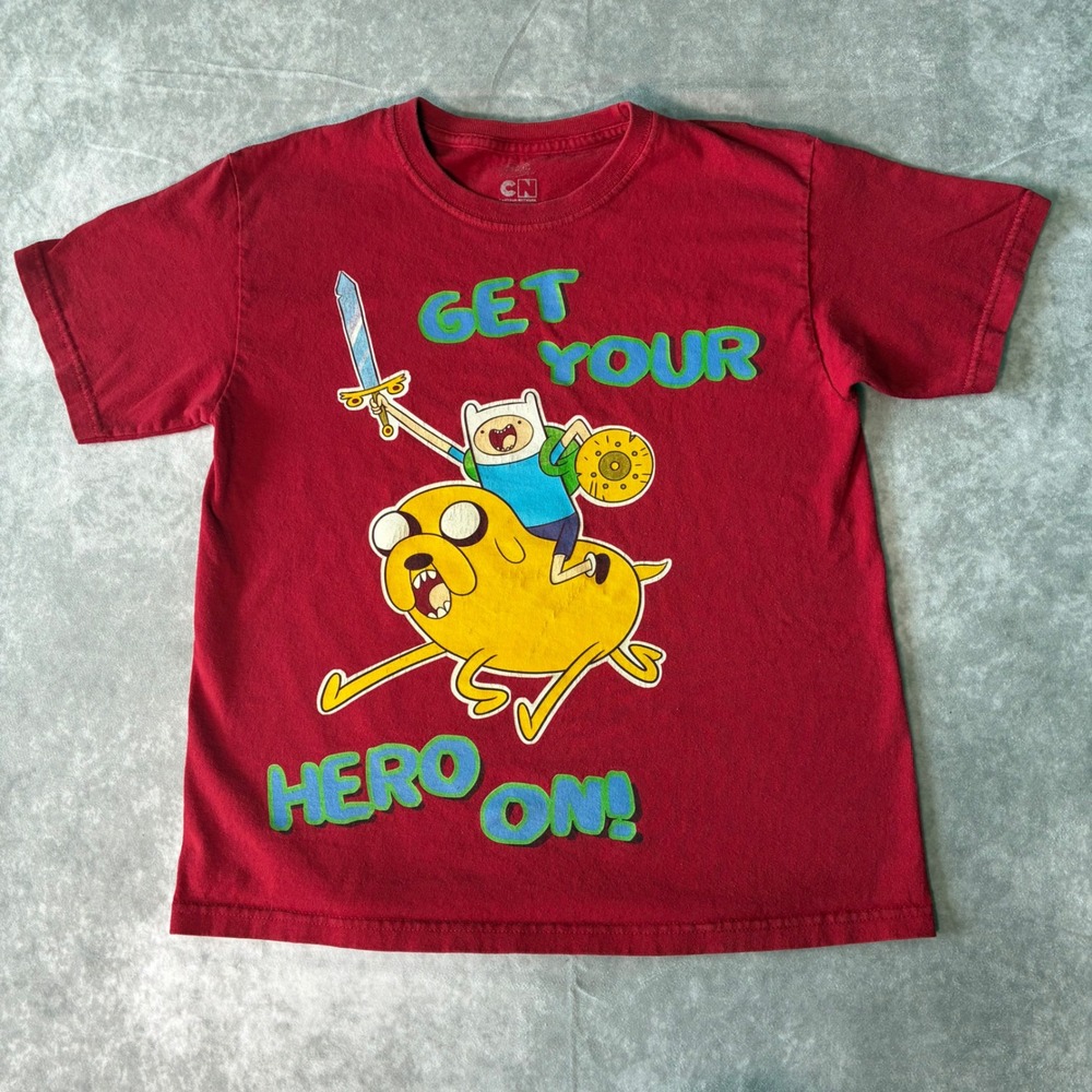 2010s Cartoon Network Adventure Time  T-Shirt Nostalgic Kids M/ Men's XS